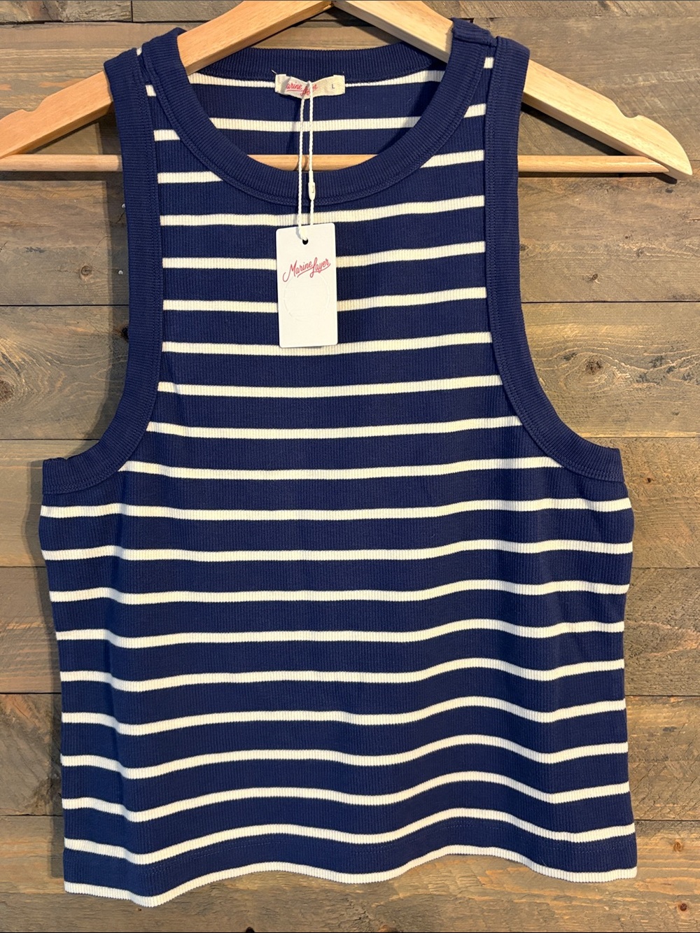 NWT- Marine Layer Lexi Striped Ribbed Tank - Large